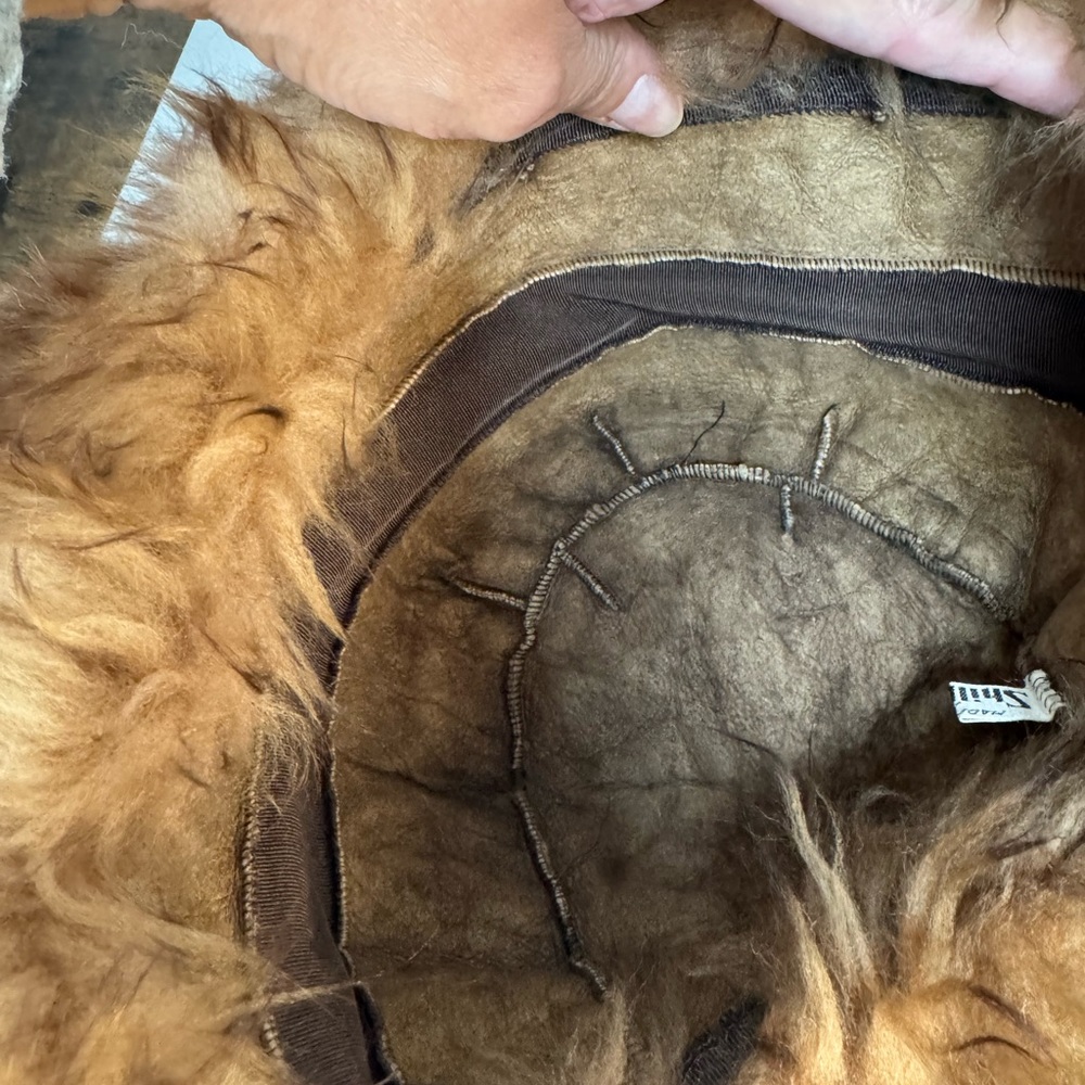 Brown Vintage Shillito’s Italian Fur Hat with Pom Poms EUC - Picture 13 of 17